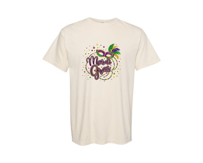 brand:Comfort Colors|color:Ivory|Preppy Mardi Gras Yall Mardi Gras 8 Graphic T-Shirt