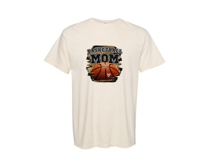 brand:Comfort Colors|color:Ivory|Basketball Mama Design Graphic T-Shirt