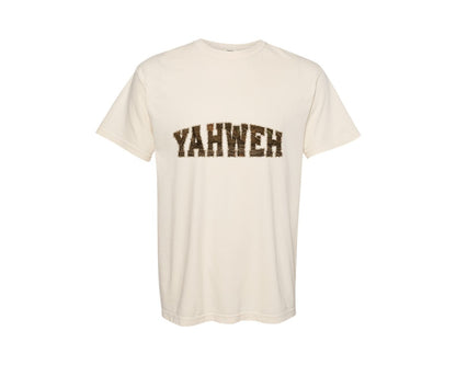 brand:Comfort Colors|color:Ivory|Yahweh Camo Graphic T-Shirt