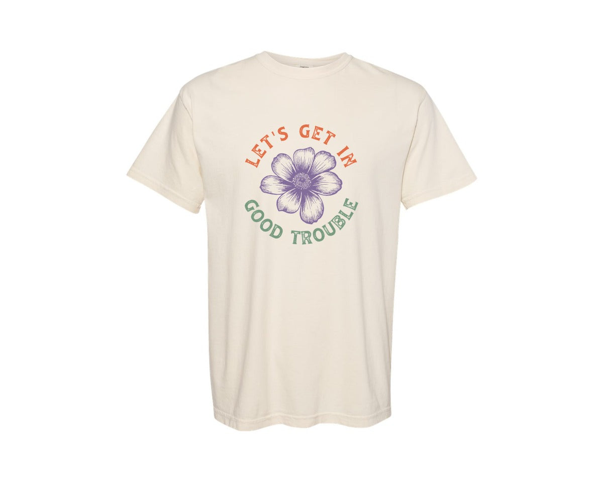 brand:Comfort Colors|color:Ivory|Resistance T Shirt John Lewis Quote Tee Graphic T-Shirt