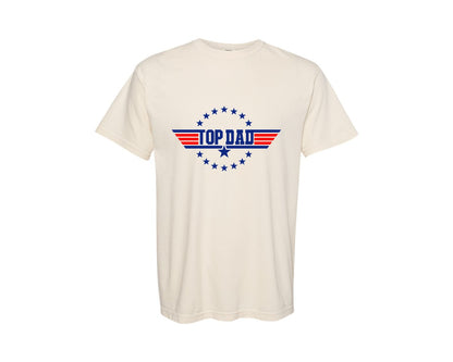 brand:Comfort Colors|color:Ivory|Top Dad 3 Graphic T-Shirt