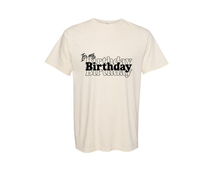 brand:Comfort Colors|color:Ivory|Its My Birthday Birthday Shirt 2 Graphic T-Shirt
