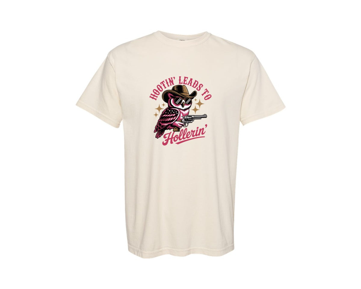brand:Comfort Colors|color:Ivory|Retro Vintage Funny Cowboy Animals Graphic T-Shirt