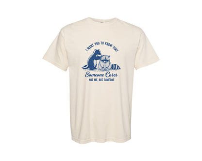 brand:Comfort Colors|color:Ivory|Funny Sarcastic Raccoon Skunk Graphic T-Shirt