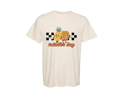 brand:Comfort Colors|color:Ivory|Transfer Day Ivf Fries And Pineapple Graphic T-Shirt