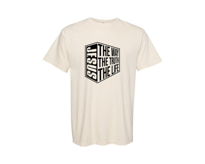 brand:Comfort Colors|color:Ivory|Jesus Bible Verse Svgchristian Graphic T-Shirt