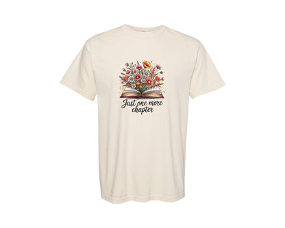 brand:Comfort Colors|color:Ivory|Just One More Chapter Fall Books Graphic T-Shirt