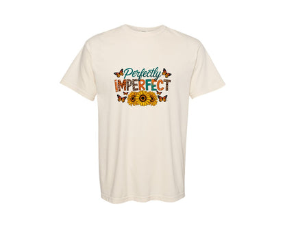 brand:Comfort Colors|color:Ivory|Perfectly Imperfect Leopard Graphic T-Shirt