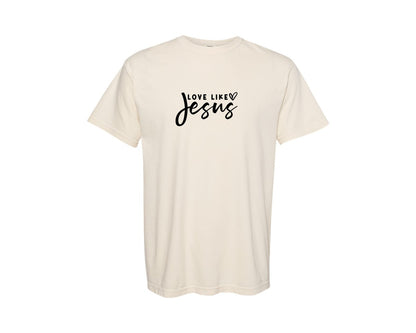 brand:Comfort Colors|color:Ivory|Love Like Jesus 86 Graphic T-Shirt