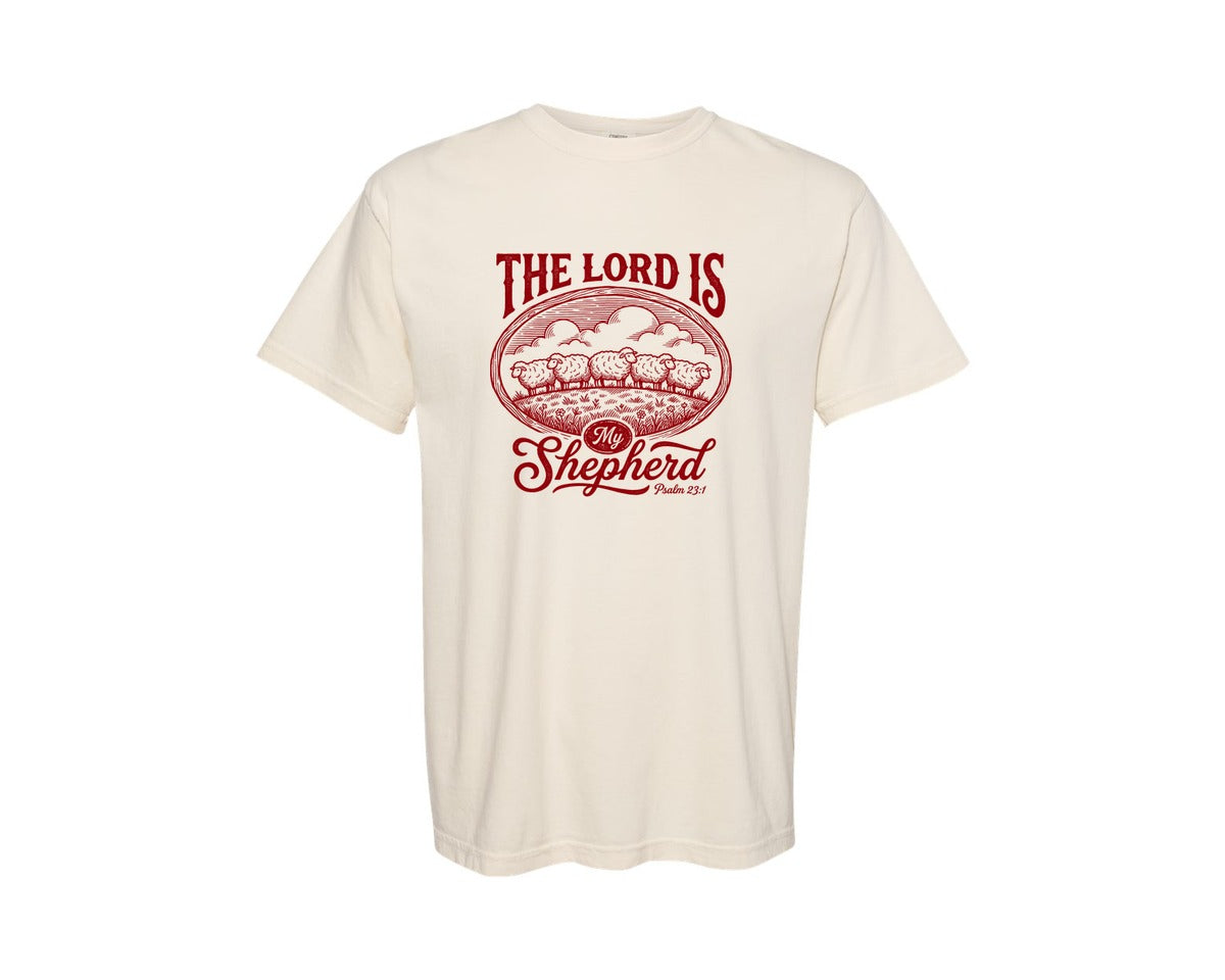 brand:Comfort Colors|color:Ivory|The Lord Is My Shepherd 13 Graphic T-Shirt