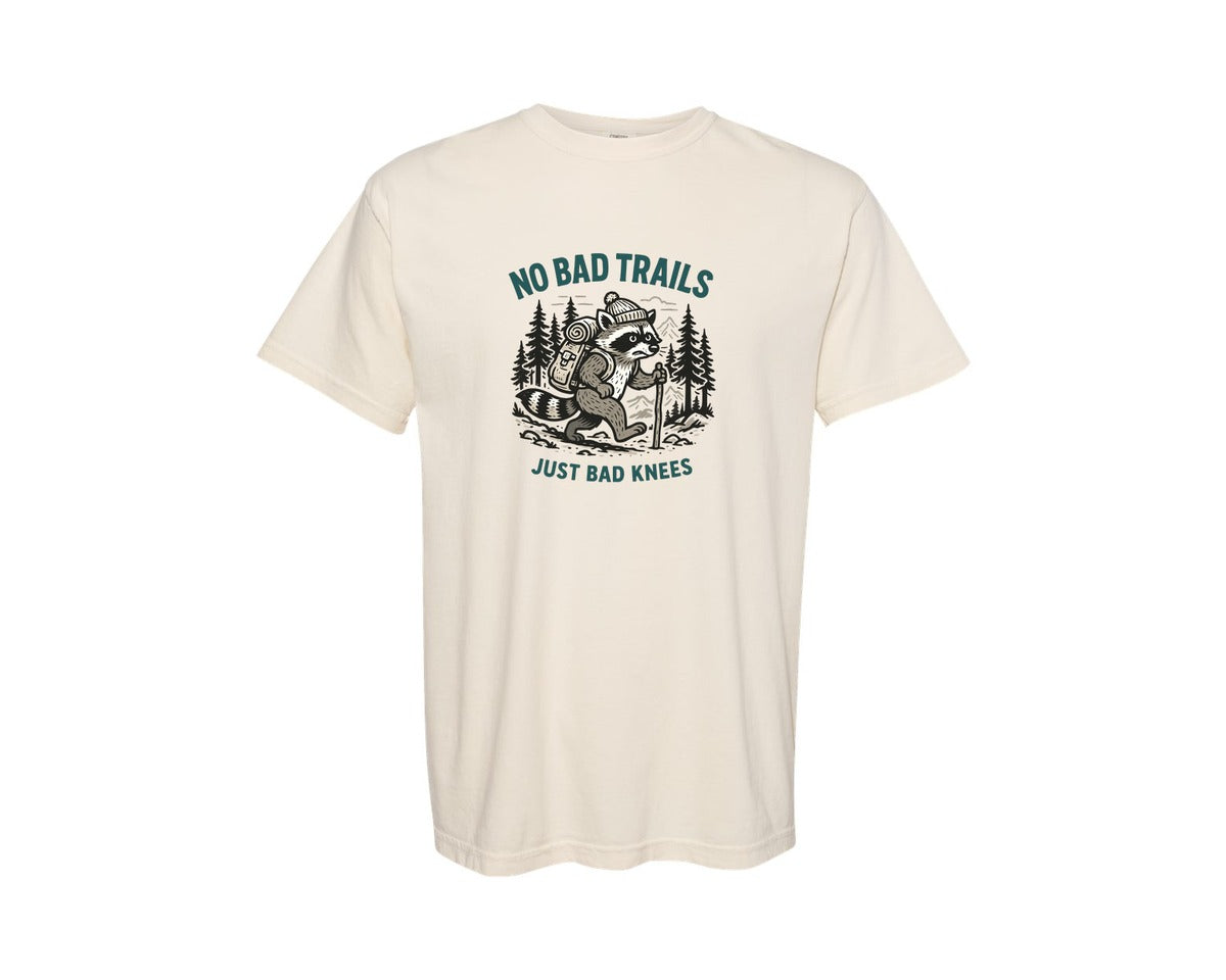 brand:Comfort Colors|color:Ivory|Outdoor Raccoon Hiking 3 Graphic T-Shirt