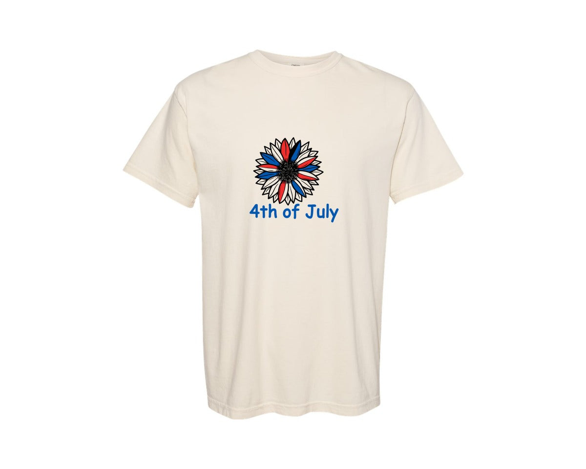 brand:Comfort Colors|color:Ivory|4Th Of July Design 183 Graphic T-Shirt