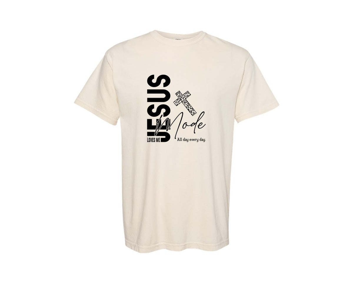 brand:Comfort Colors|color:Ivory|Jesus Loves Me Love Like Jesus Graphic T-Shirt