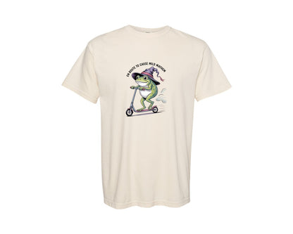 brand:Comfort Colors|color:Ivory|Funny Frog Sarcastic T Shirt Graphic T-Shirt