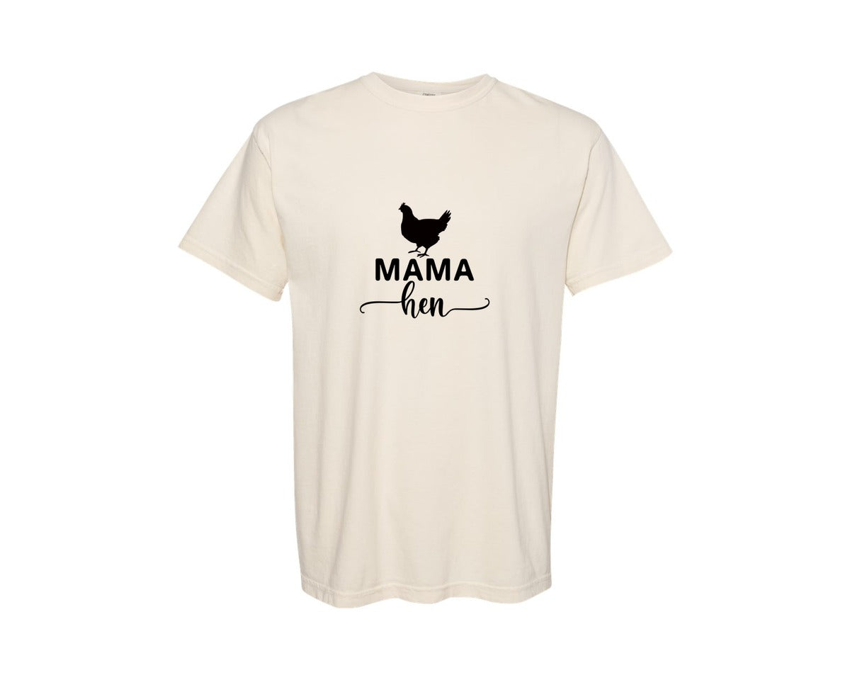 brand:Comfort Colors|color:Ivory|Mama Hen 82 Graphic T-Shirt