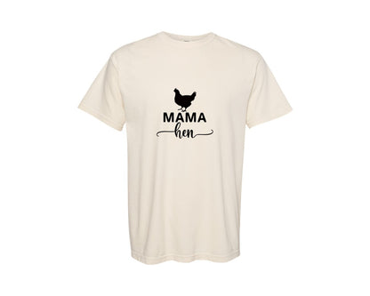 brand:Comfort Colors|color:Ivory|Mama Hen 82 Graphic T-Shirt