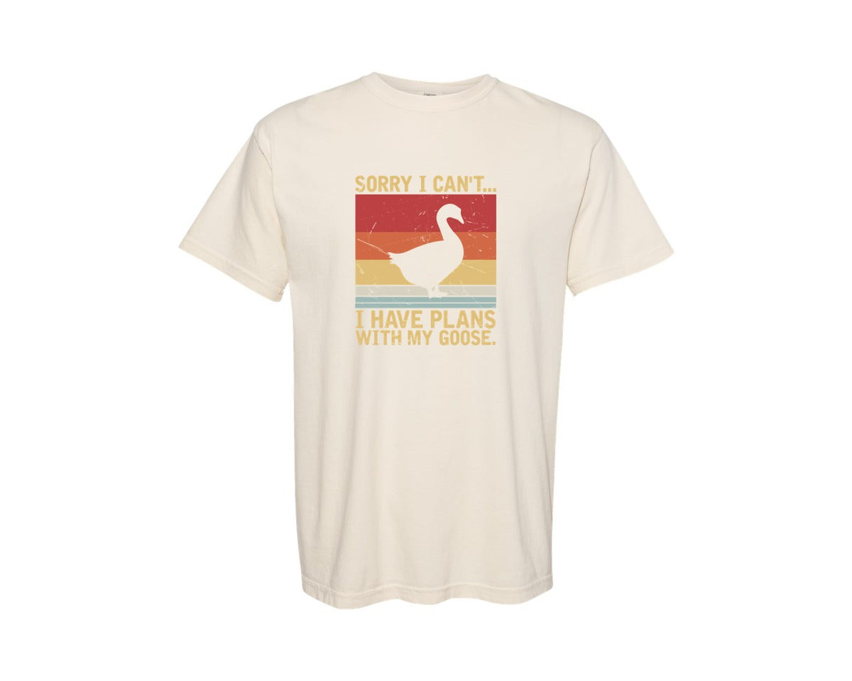 brand:Comfort Colors|color:Ivory|Funny Retro Goose Goose Meme Graphic T-Shirt