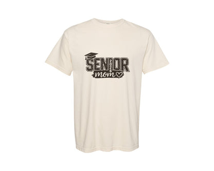 brand:Comfort Colors|color:Ivory|Distressed Senior Mom 2026 Design Graphic T-Shirt