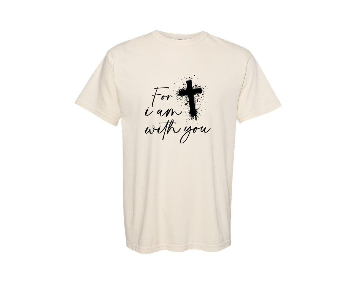 brand:Comfort Colors|color:Ivory|Fear Not Christianity Bible Graphic T-Shirt