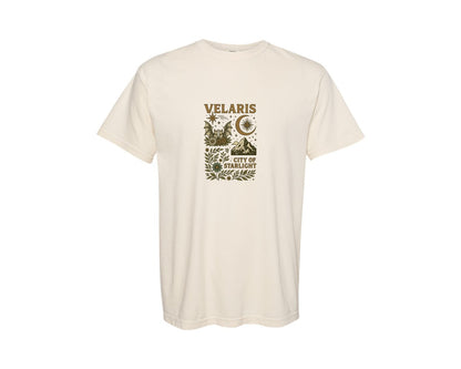 brand:Comfort Colors|color:Ivory|Velaris City Of Starlight Mystical 2 Graphic T-Shirt
