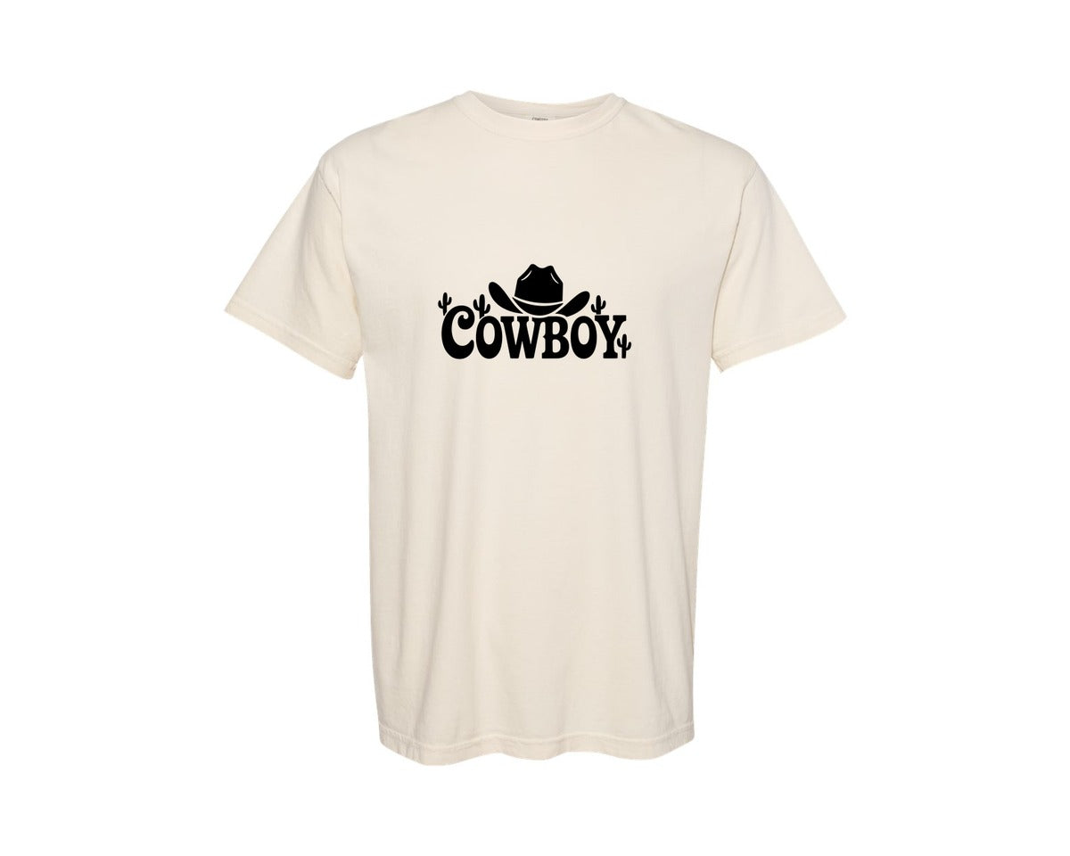brand:Comfort Colors|color:Ivory|Cowboy Hat Ai Graphic T-Shirt