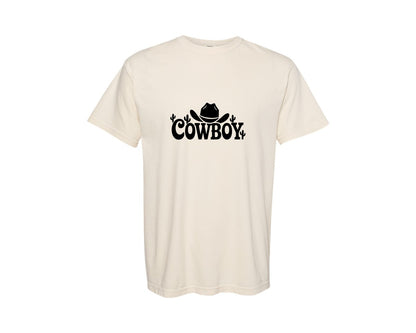 brand:Comfort Colors|color:Ivory|Cowboy Hat Ai Graphic T-Shirt
