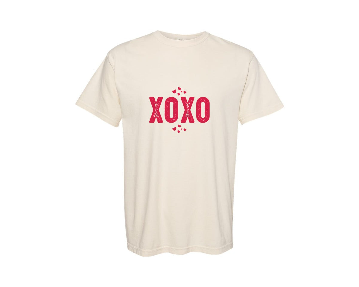 brand:Comfort Colors|color:Ivory|You Are Loved Xoxo Sleeve Graphic T-Shirt