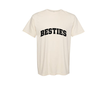 brand:Comfort Colors|color:Ivory|Retro Besties Varsity Graphic T-Shirt