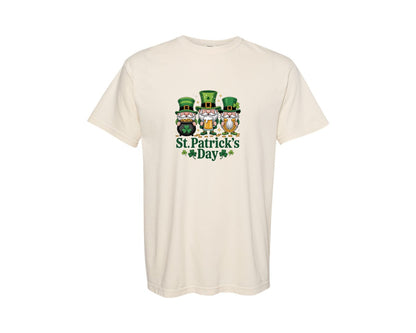 brand:Comfort Colors|color:Ivory|St Patricks Day Gnome 64 Graphic T-Shirt