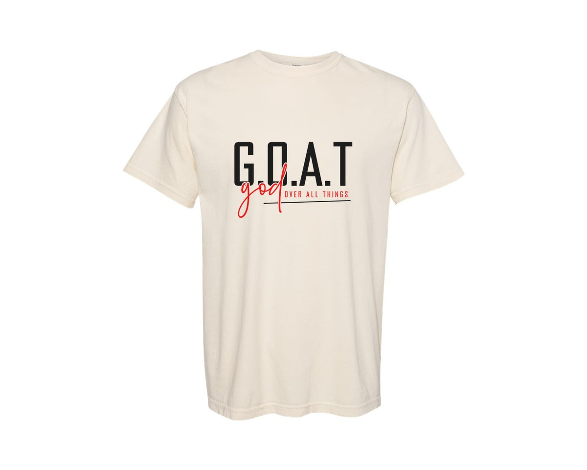 brand:Comfort Colors|color:Ivory|God Over All Things Shirt Design Graphic T-Shirt