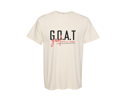 brand:Comfort Colors|color:Ivory|God Over All Things Shirt Design Graphic T-Shirt
