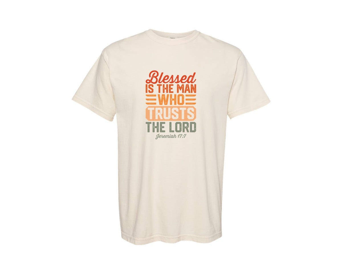 brand:Comfort Colors|color:Ivory|Trusts The Lord Christian Bible Verse Graphic T-Shirt