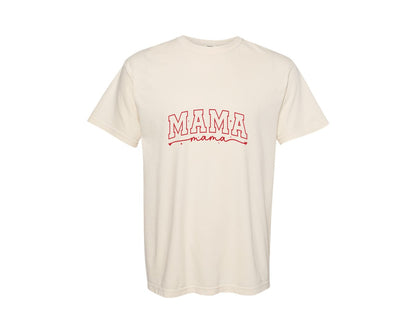 brand:Comfort Colors|color:Ivory|Mama Valentine Svgmama Svgheart Graphic T-Shirt