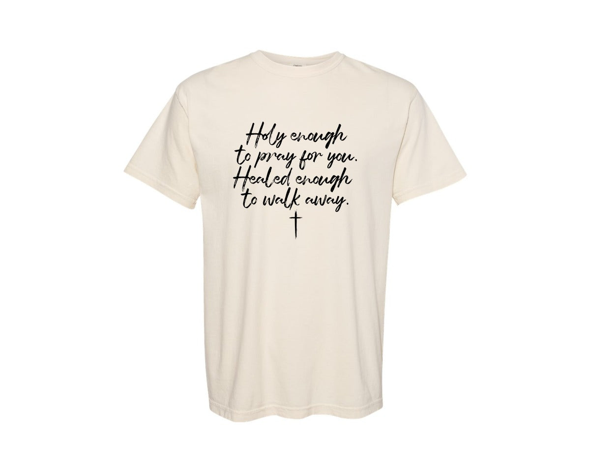brand:Comfort Colors|color:Ivory|Faith With Boundaries File Faith Graphic T-Shirt