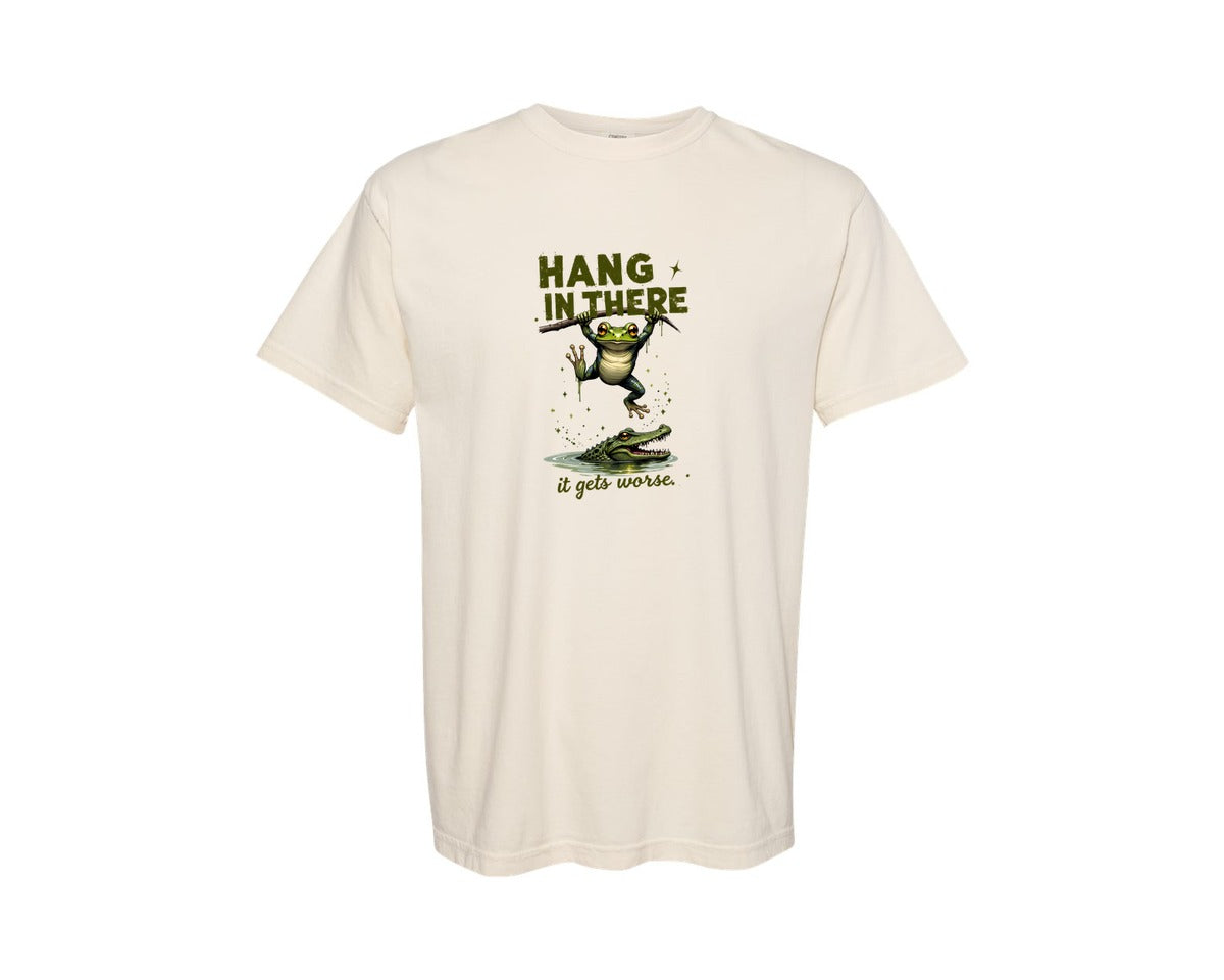 brand:Comfort Colors|color:Ivory|Funny Frog Shirt T Shirt Graphic T-Shirt