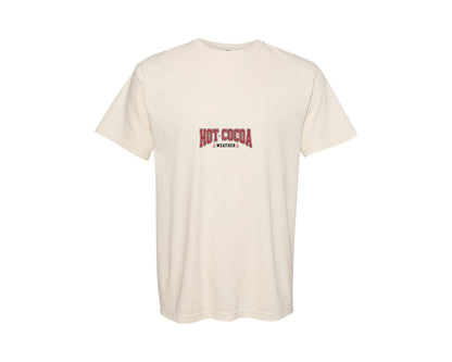 brand:Comfort Colors|color:Ivory|Christmas Winter Hot Cocoa Weather 2 Graphic T-Shirt