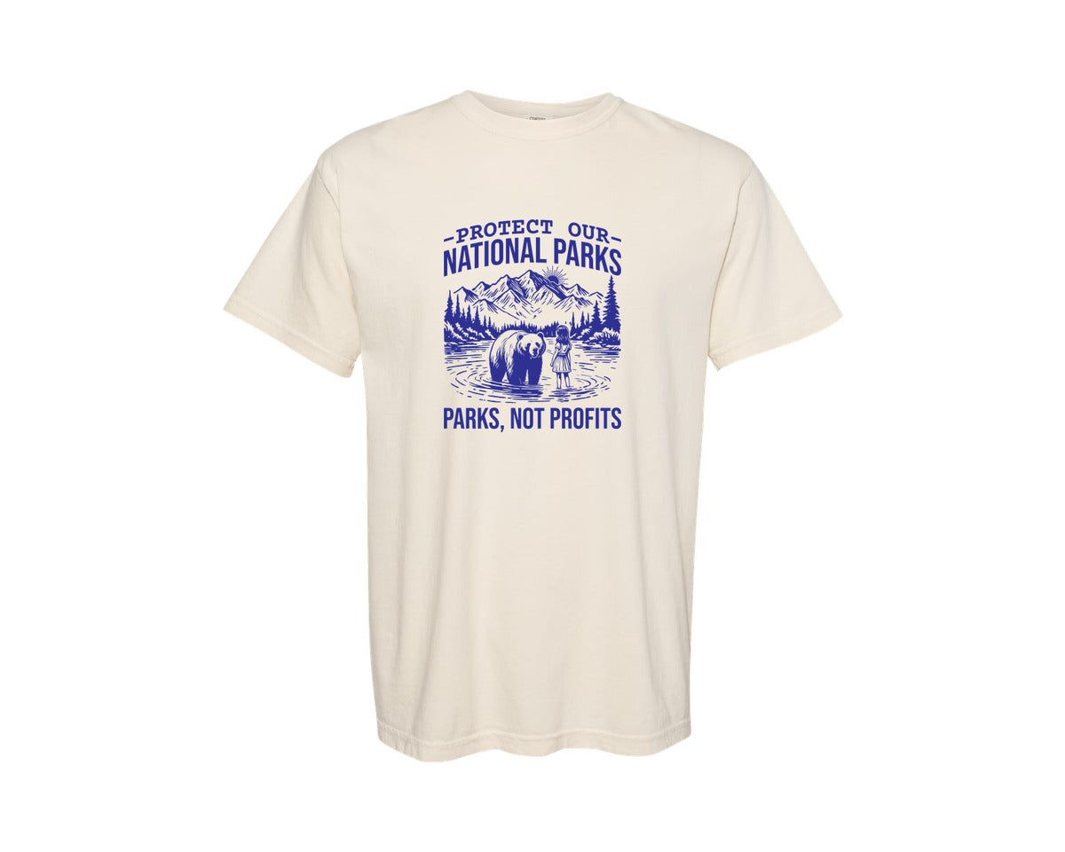 brand:Comfort Colors|color:Ivory|Protect Our National Parks Shirt Save Graphic T-Shirt