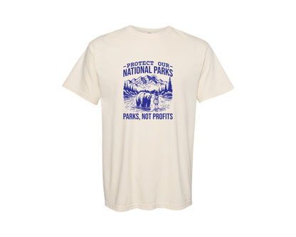 brand:Comfort Colors|color:Ivory|Protect Our National Parks Shirt Save Graphic T-Shirt