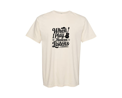 brand:Comfort Colors|color:Ivory|Guitar 4 Graphic T-Shirt
