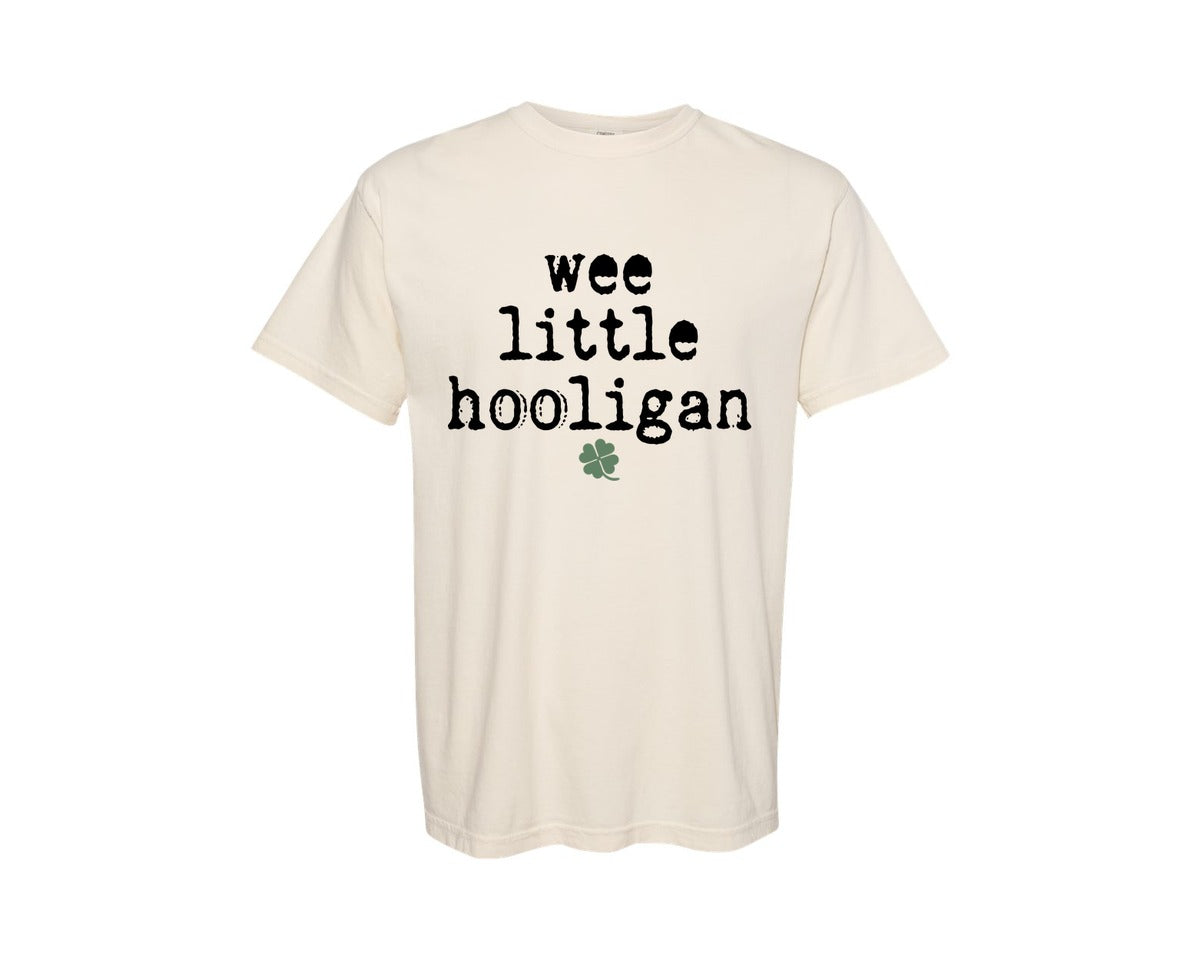 brand:Comfort Colors|color:Ivory|Wee Little Hooligan Toddler Sweatshirt 5 Graphic T-Shirt
