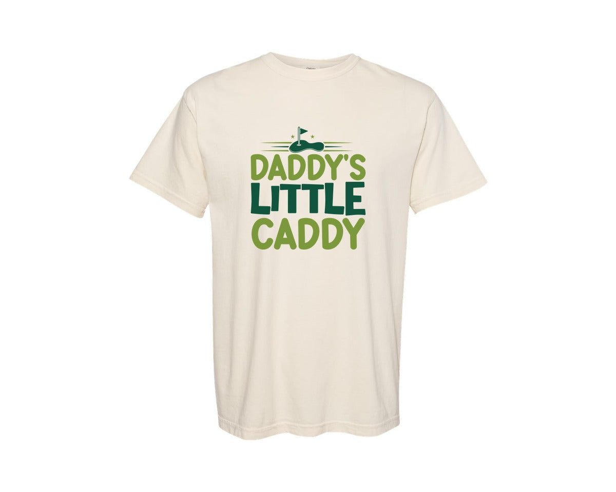 brand:Comfort Colors|color:Ivory|Daddys Little Caddy Cut File Sport Graphic T-Shirt
