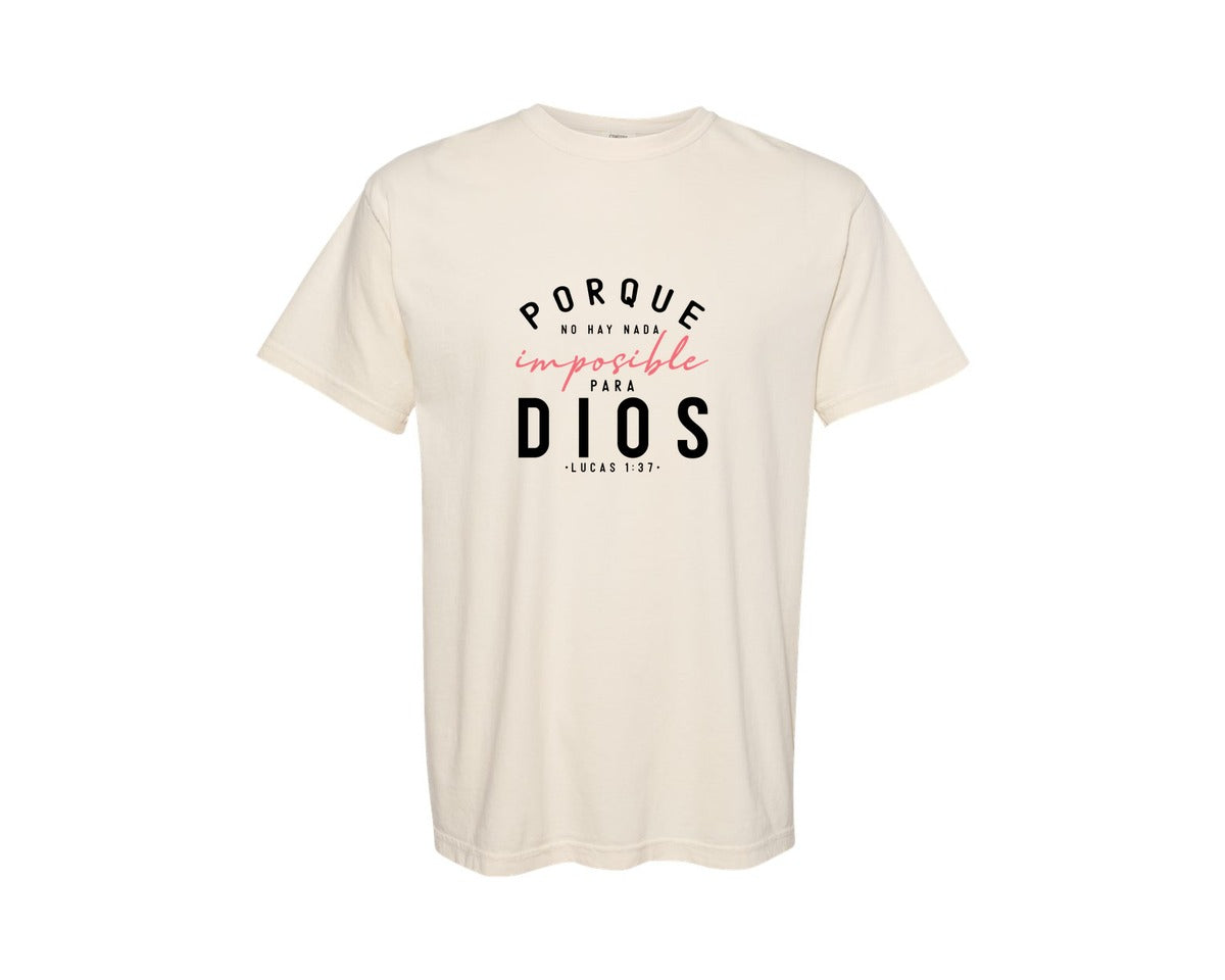 brand:Comfort Colors|color:Ivory|Frases Religiosas Spanish Quote 7 Graphic T-Shirt