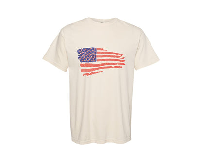 brand:Comfort Colors|color:Ivory|Usa Rhinestone Templates Design 5 Graphic T-Shirt