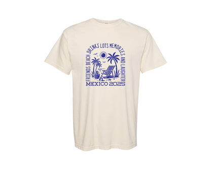 brand:Comfort Colors|color:Ivory|Mexico 2025 Family Vacation 2 Graphic T-Shirt