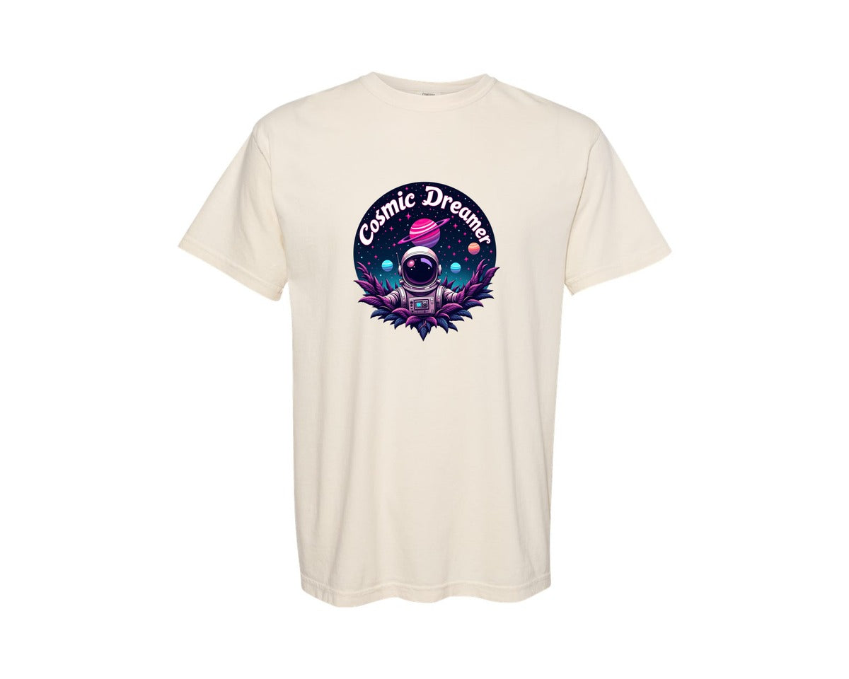 brand:Comfort Colors|color:Ivory|Cosmic Dreamer T Shirt Design Graphic T-Shirt