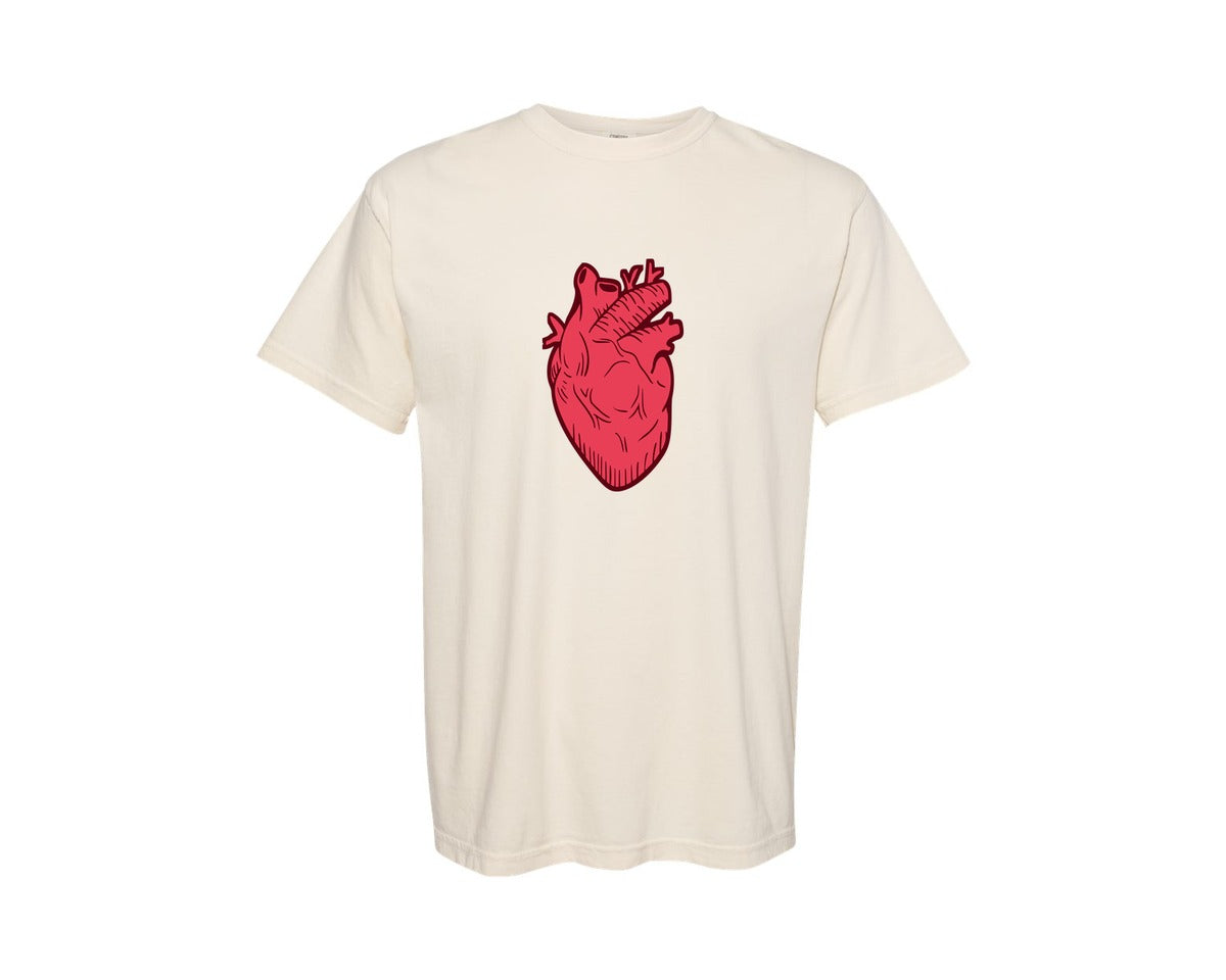 brand:Comfort Colors|color:Ivory|Emo Valentine Element Graphic T-Shirt