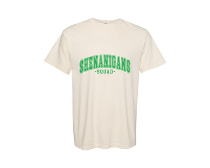 brand:Comfort Colors|color:Ivory|Shenanigans Squad Pattys Graphic T-Shirt