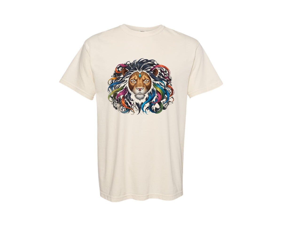 brand:Comfort Colors|color:Ivory|Color Lion 1 Graphic T-Shirt