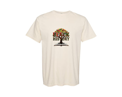 brand:Comfort Colors|color:Ivory|Black History Month Tree Of Knowledge Graphic T-Shirt