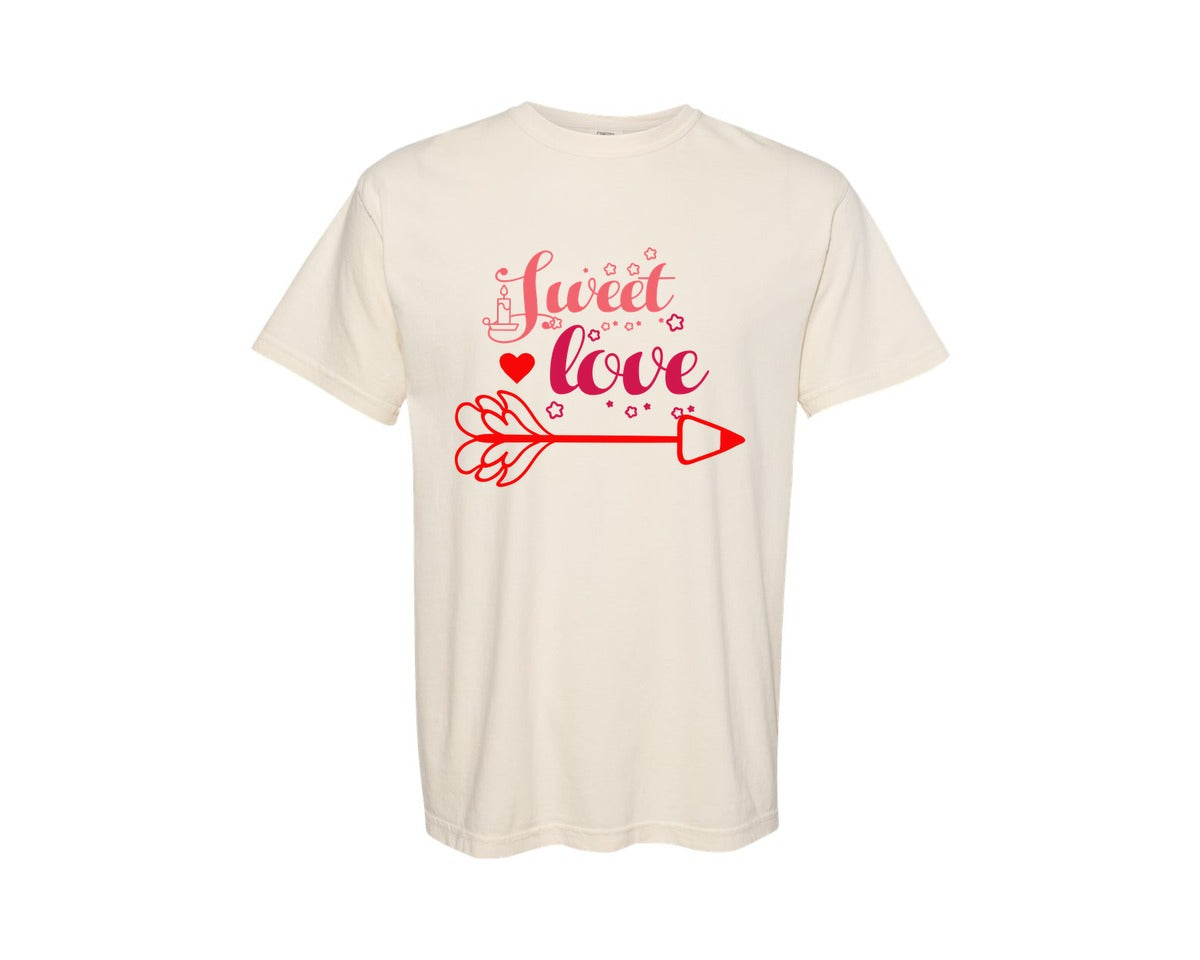 brand:Comfort Colors|color:Ivory|Valentines Day T Shirt 424 Graphic T-Shirt